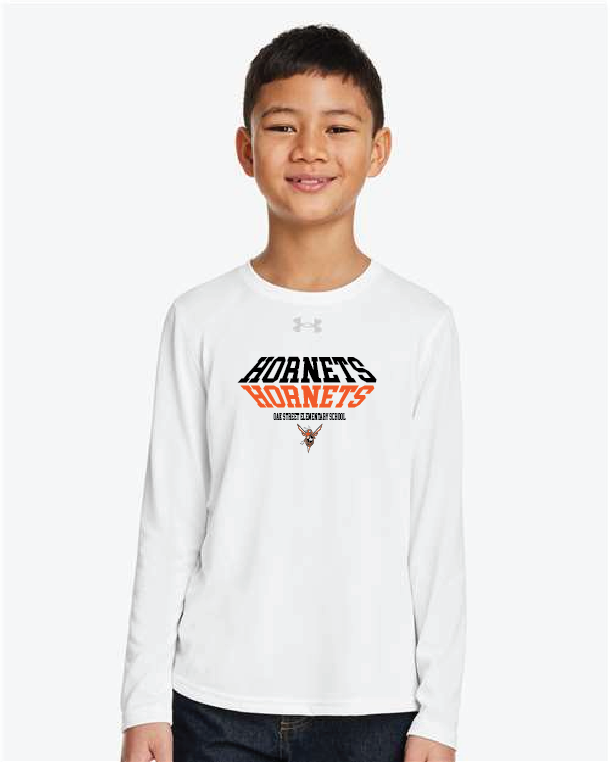 3D Under Armour Youth Tech™ Team Long Sleeve T-Shirt Oak25