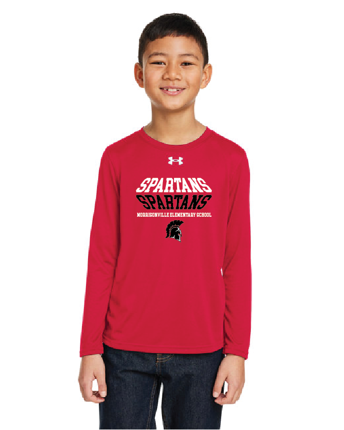3D Under Armour Youth Tech Team Long-Sleeve T-Shirt MELS25