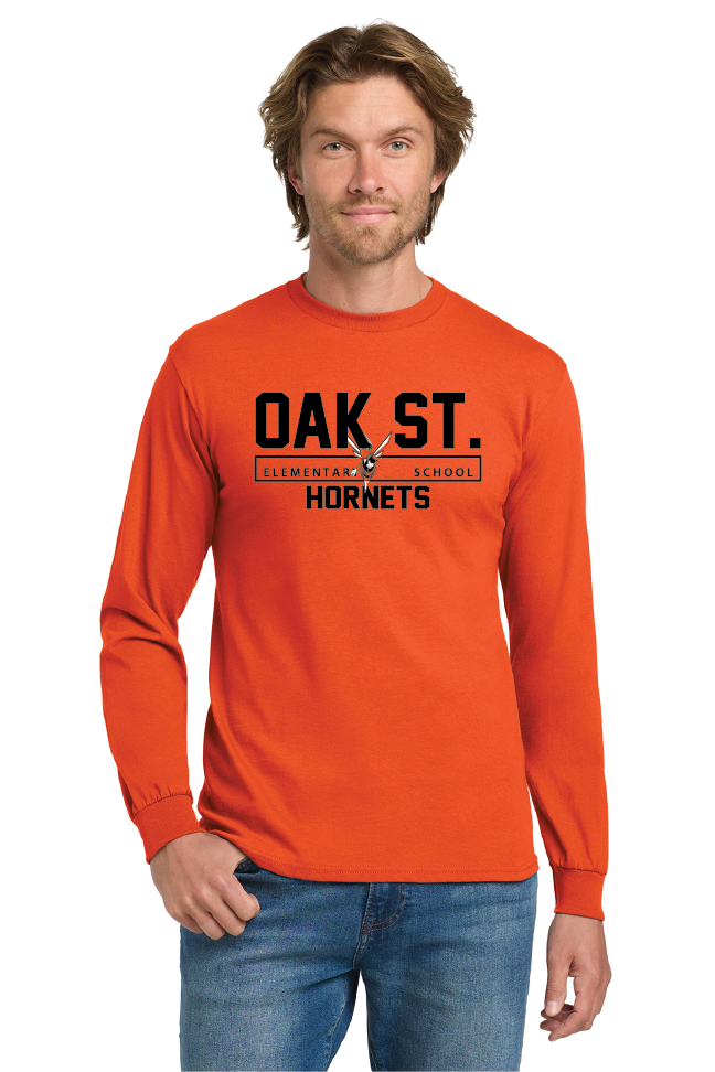 Varsity Oak St Gildan® Heavy Cotton™ 100% Cotton Long Sleeve T-Shirt