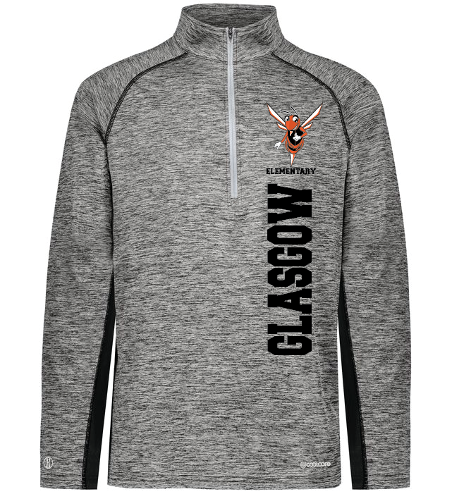 Velocity Electrify 1-2 Zip Pullover Powered by Coolcore® Heathered Glasgow