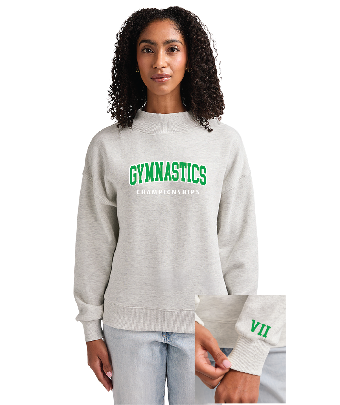 Willow Charles River Women's Willow Mock-Neck Sweatshirt GymnasticsFall26