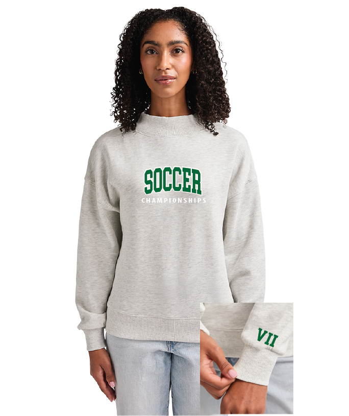 Willow Charles River Women's Willow Mock-Neck Sweatshirt SoccerFall26