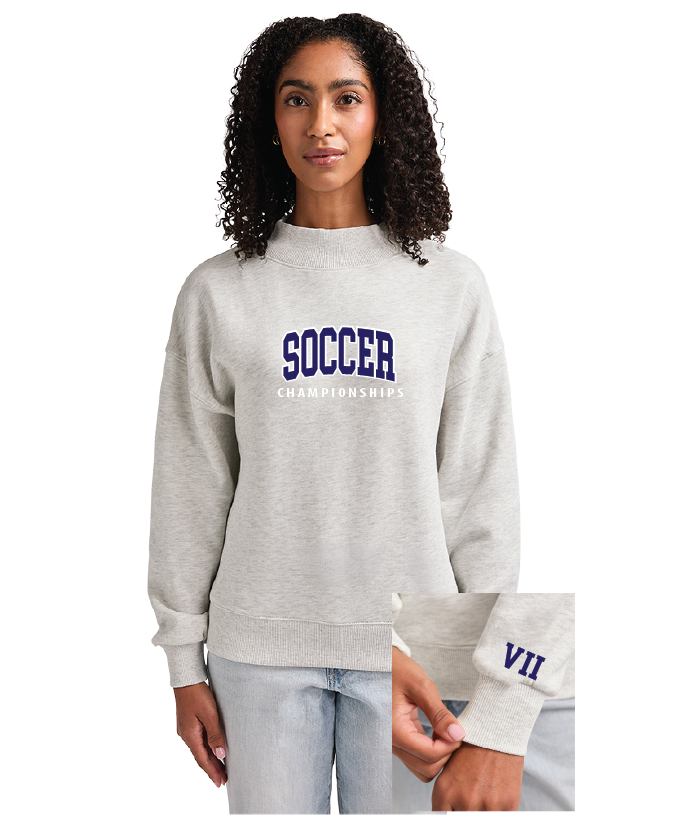 Willow Charles River Women's Willow Mock-Neck Sweatshirt SoccerFall26