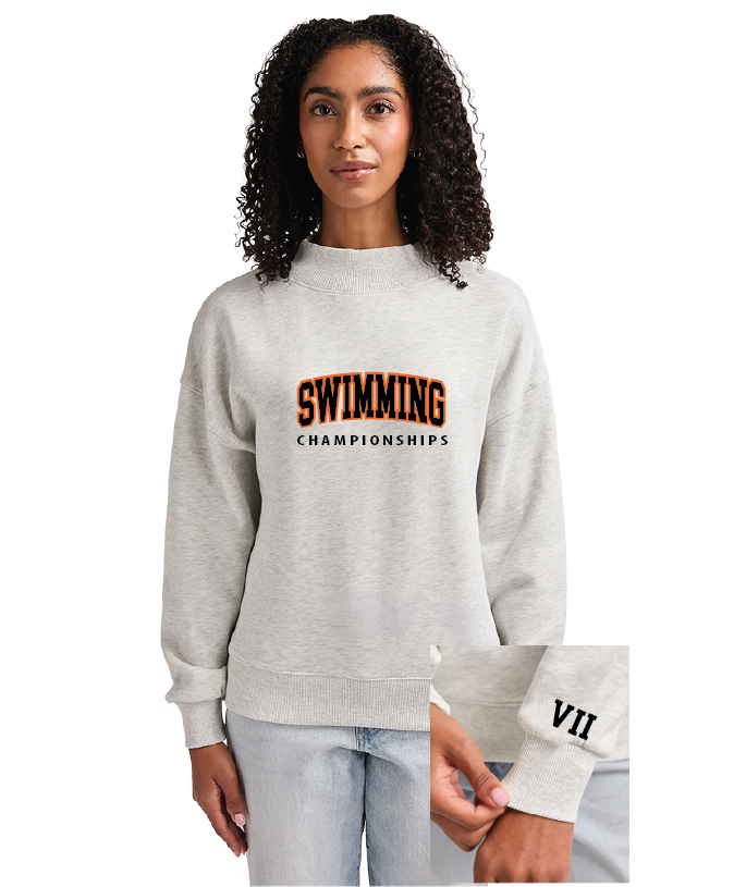 Willow Charles River Women's Willow Mock-Neck Sweatshirt SwimFall26