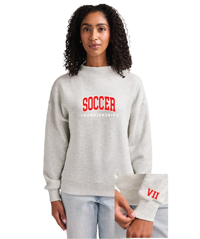 Willow Charles River Women's Willow Mock-Neck Sweatshirt SoccerFall26