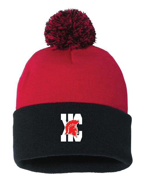 XC Sportsman 12" Pom-Pom Cuffed Beanie Saranac XC
