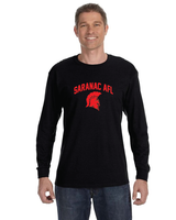 Arched Gildan Youth Heavy Cotton™ Long-Sleeve T-Shirt Saranac AFL