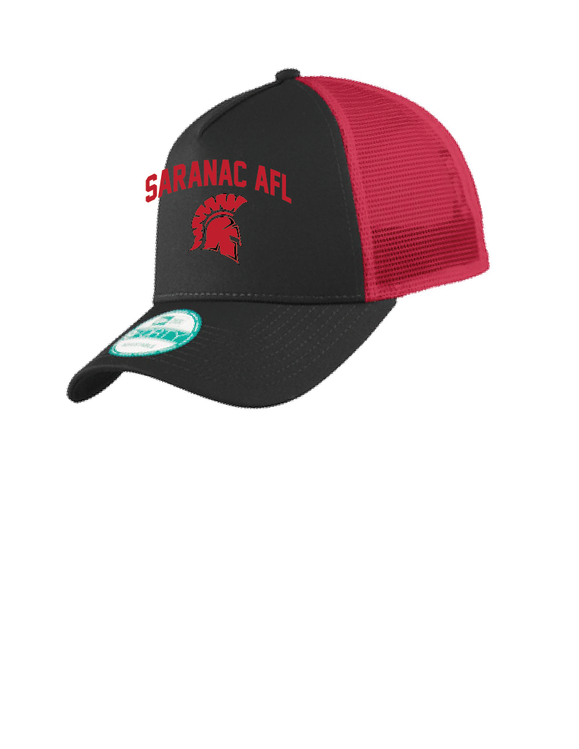 Arched New Era® Snapback Trucker Cap Saranac AFL