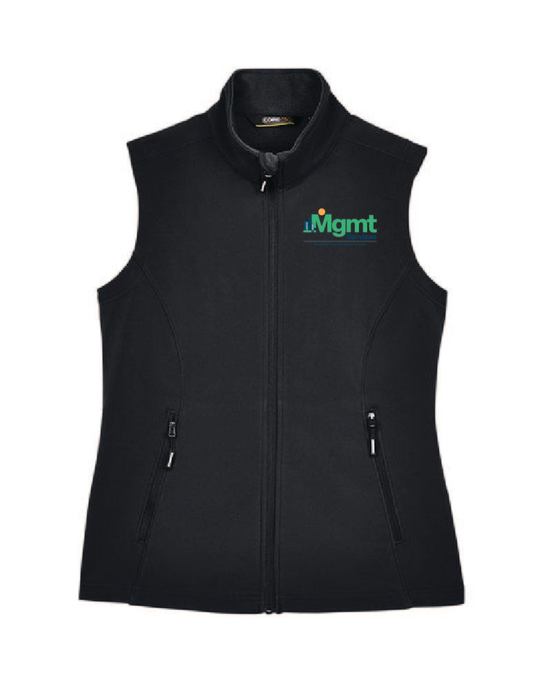 CVES CORE365 Women's's Cruise Two-Layer Fleece Bonded Soft Shell Vest