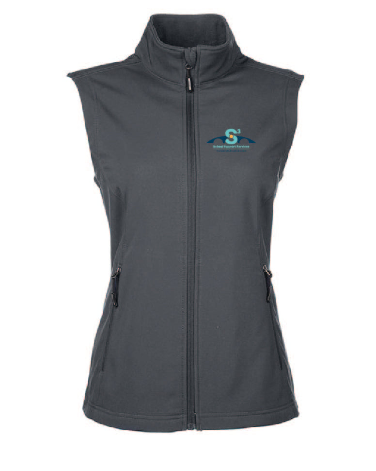 CVES CORE365 Ladies' Cruise Two-Layer Fleece Bonded Soft Shell Vest