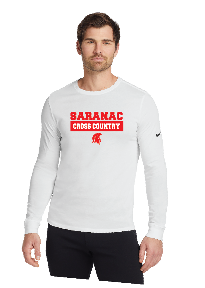 Cross Check Nike Dri-FIT Cotton/Poly Long Sleeve Tee Saranac XC