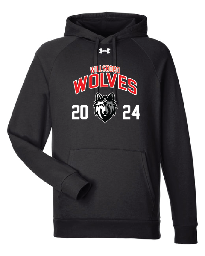 2024 Under Armour Men's Rival Fleece Hooded Sweatshirt WillsCSD