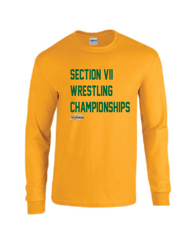 Wrestling Championships TEAM COLOR Gildan Adult 50/50 Long-Sleeve T-Shirt Winter 24