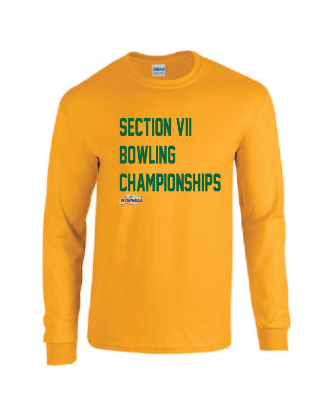 Bowling Championships TEAM COLOR Gildan Adult 50/50 Long-Sleeve T-Shirt Winter 24