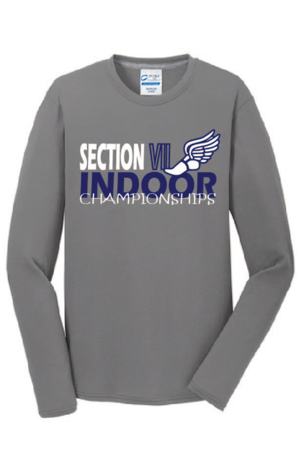 Indoor Track & Field Port & Company® Long Sleeve Performance Blend Tee Winter 24