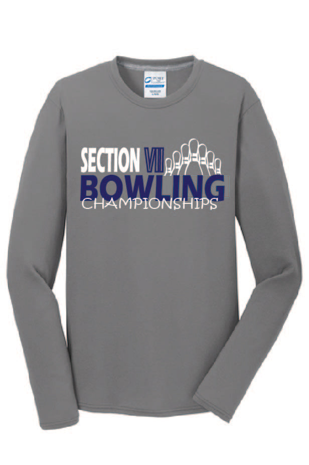 Bowling Championships Port & Company® Long Sleeve Performance Blend Tee Winter 24