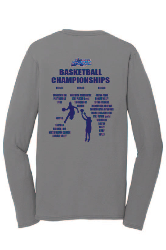 Basketball Championships Port & Company® Long Sleeve Performance Blend Tee Winter 24