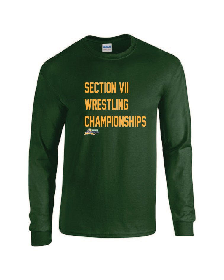 Wrestling Championships TEAM COLOR Gildan Adult 50/50 Long-Sleeve T-Shirt Winter 24