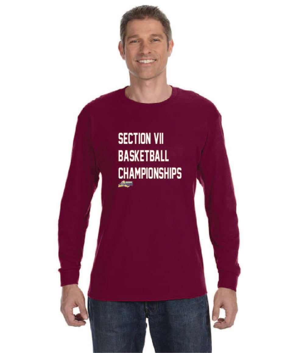 VII Basketball Championships TEAM COLOR II Gildan Adult 50/50 Long-Sleeve T-Shirt Winter 24