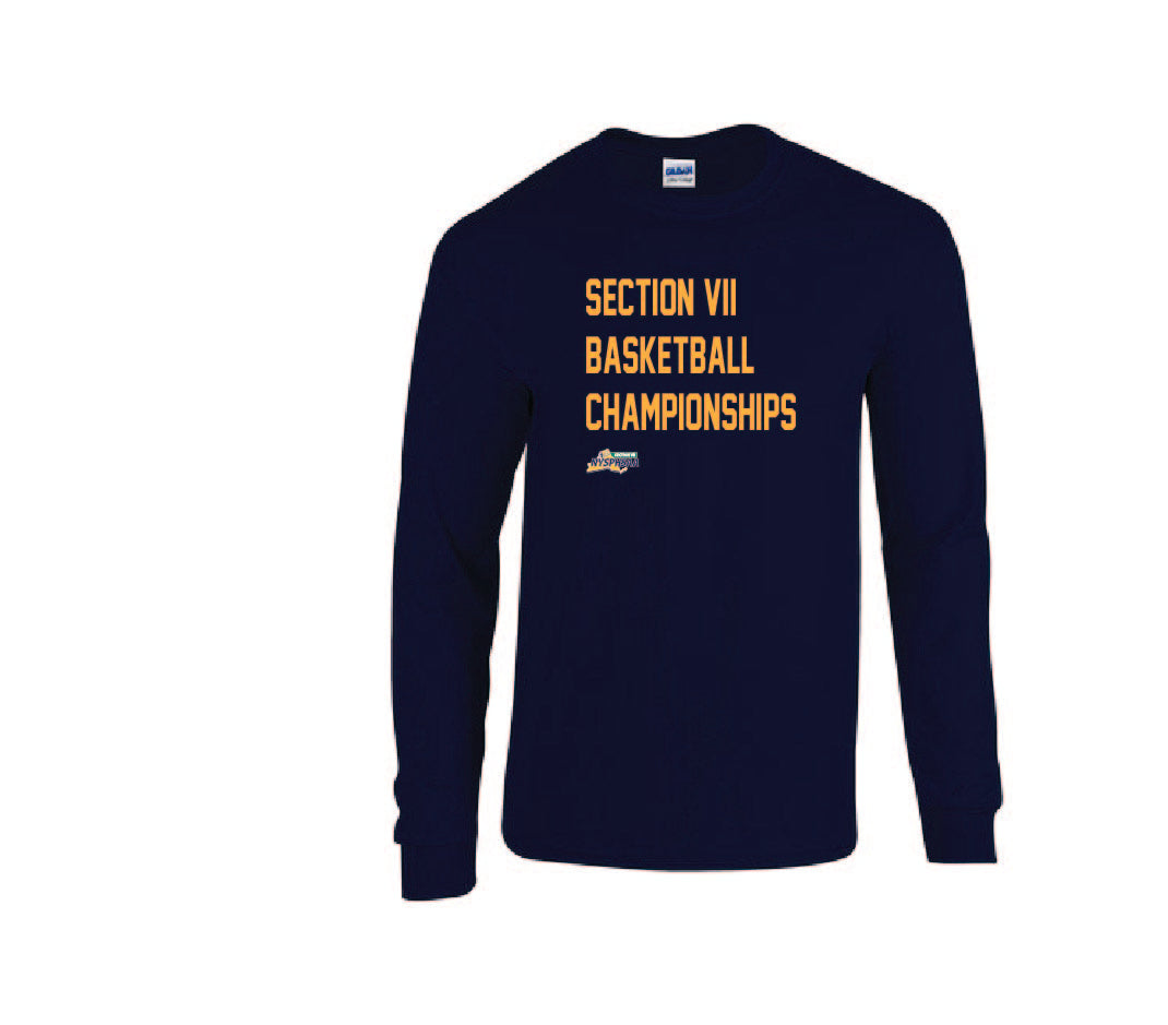 VII Basketball Championships TEAM COLOR II Gildan Adult 50/50 Long-Sleeve T-Shirt Winter 24