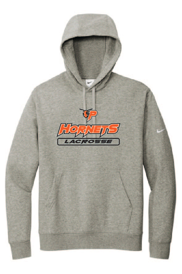 Logo Nike Club Fleece Sleeve Swoosh Pullover Hoodie PHS LAX