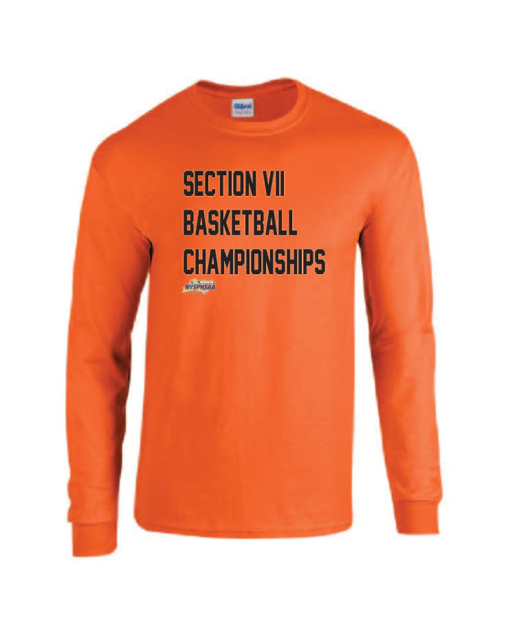 VII Basketball Championships TEAM COLOR II Gildan Adult 50/50 Long-Sleeve T-Shirt Winter 24