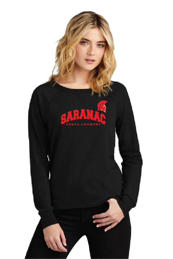 Pride District® Women’s Featherweight French Terry™ Long Sleeve Crewneck Saranac XC