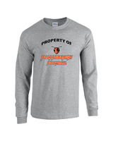 Property Of Gildan Adult Heavy Cotton Long Sleeve Shirt PHS Football