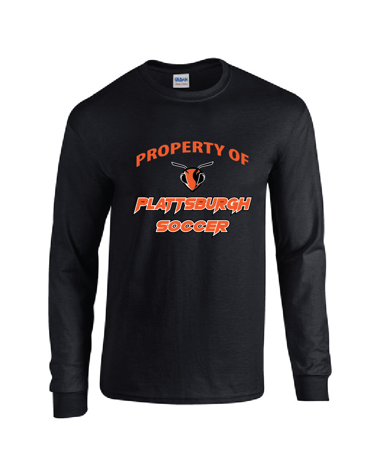 Property of Gildan Adult Heavy Cotton™ Long-Sleeve T-Shirt  PHS Soccer