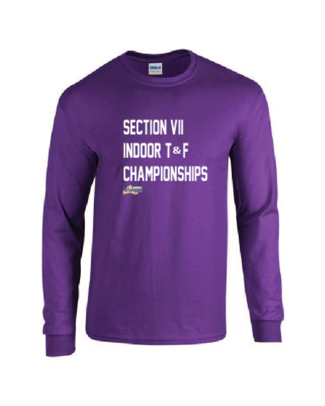 Indoor Track & Field TEAM COLOR Gildan Adult 50/50 Long-Sleeve T-Shirt Winter 24