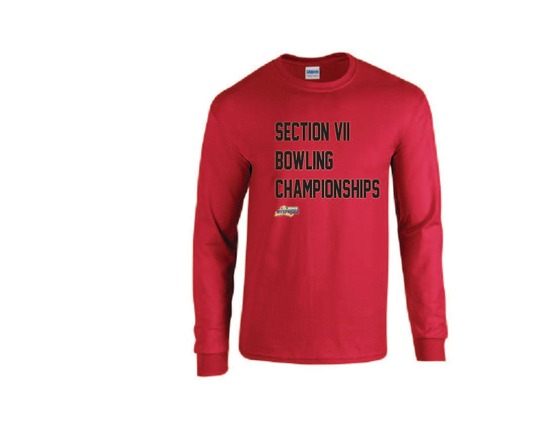 Bowling Championships TEAM COLOR Gildan Adult 50/50 Long-Sleeve T-Shirt Winter 24