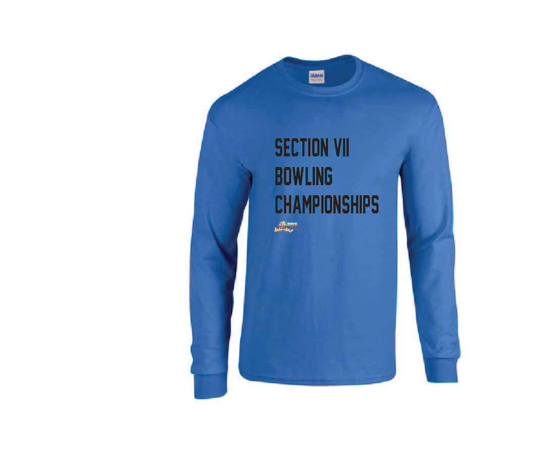 Bowling Championships TEAM COLOR Gildan Adult 50/50 Long-Sleeve T-Shirt Winter 24