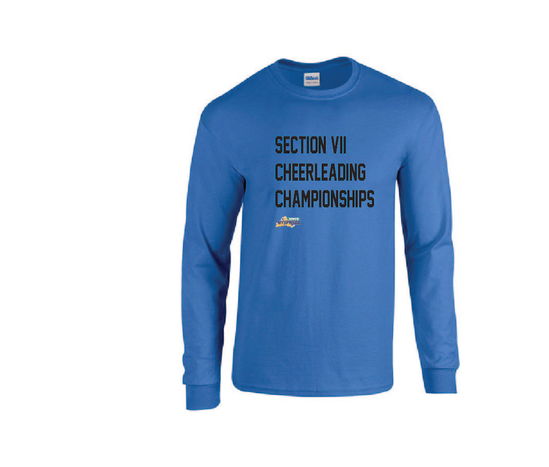 Cheerleading Championships TEAM COLOR Gildan Adult 50/50 Long-Sleeve T-Shirt Winter 24