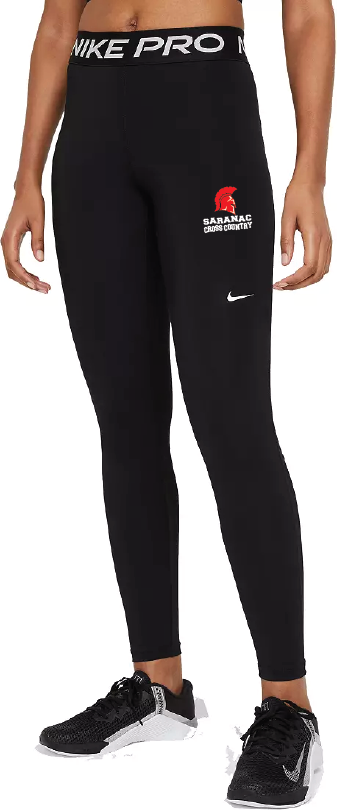 Stacked Nike Women's Pro Mid-Rise Mesh-Paneled LeggingsSaranac XC