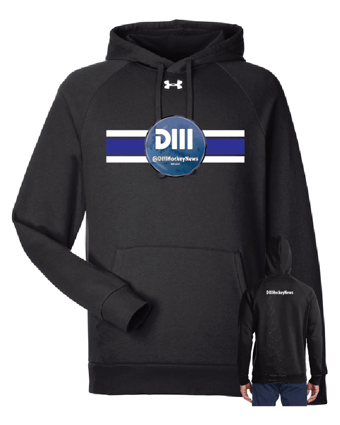 Stripes Under Armour Men's Rival Fleece Hooded Sweatshirt D3 Hockey
