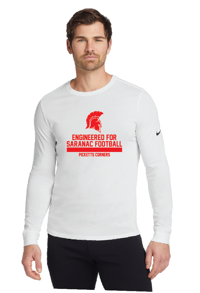 Velocity II Nike Dri-FIT Cotton/Poly Long Sleeve Tee Saranac FB