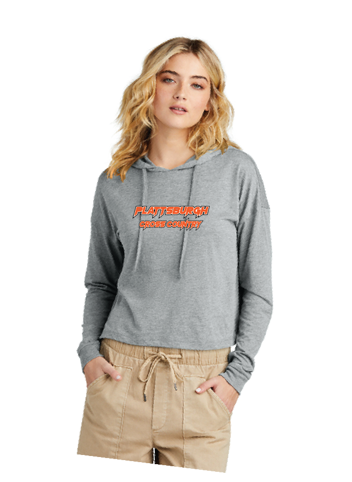 Wordmark District® Women’s Perfect Tri® Midi Long Sleeve Hoodie PHS XC