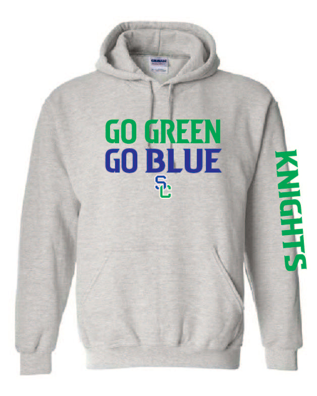 Go Green Go Blue Hoodie Youth