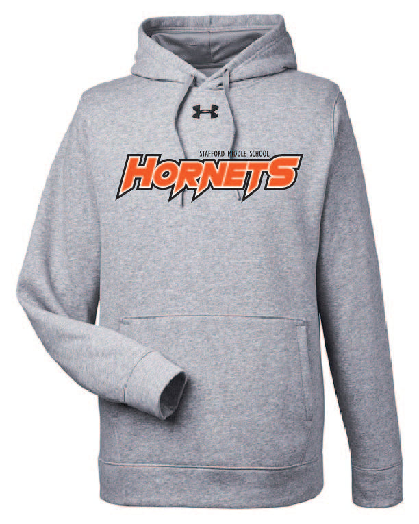 Hornets Under Armour Men's Hustle Pullover Hooded Sweatshirt PHS Spirit