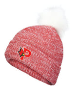 Cardinals Faux Fur Pom Beanie