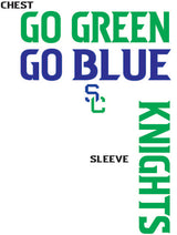 Go Green Go Blue Long Sleeve Youth Shirt SETON