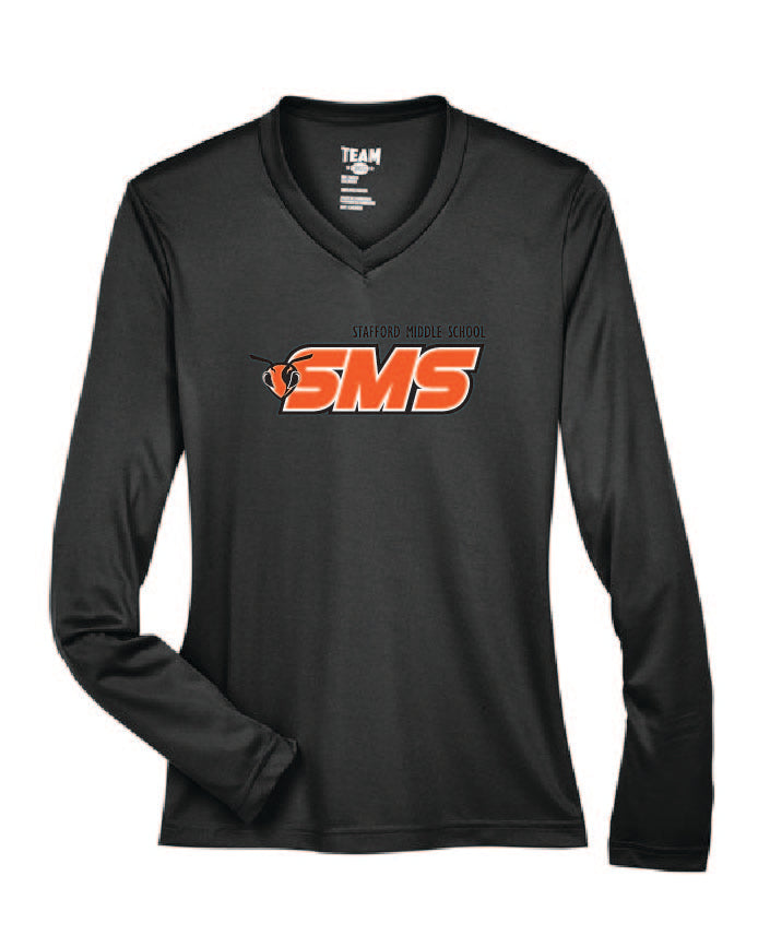 Hornets Team 365 Ladies' Zone Performance Long-Sleeve T-Shirt